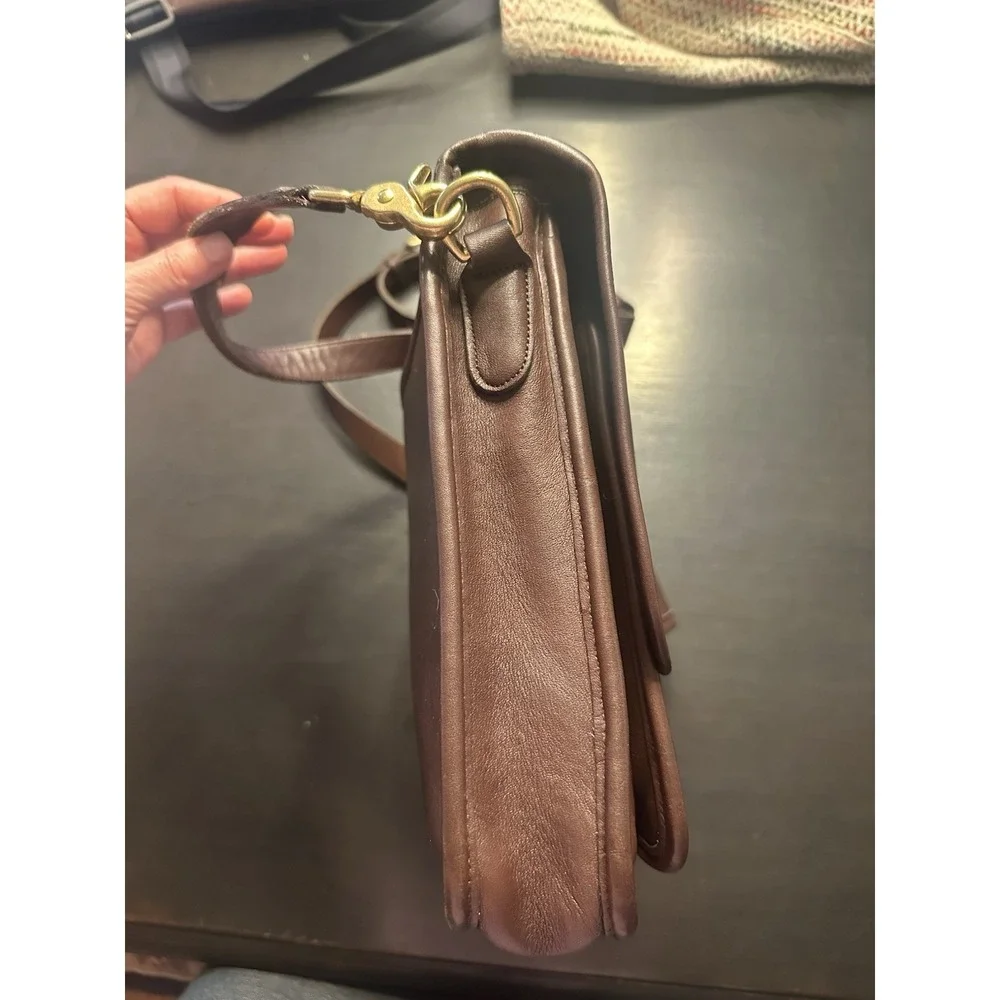 COACH Vintage Colebrook Briefcase Brown Leather Messenger Bag 5181